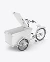 Cargo Bike w/ Opened Trunk Mockup - Half Side View Cargo Bike w/ Opened Trunk Mockup - Half Side View