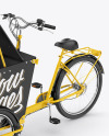 Cargo Bike w/ Opened Trunk Mockup - Half Side View Cargo Bike w/ Opened Trunk Mockup - Half Side View