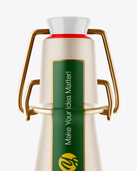 Ceramic Beer Bottle Mockup