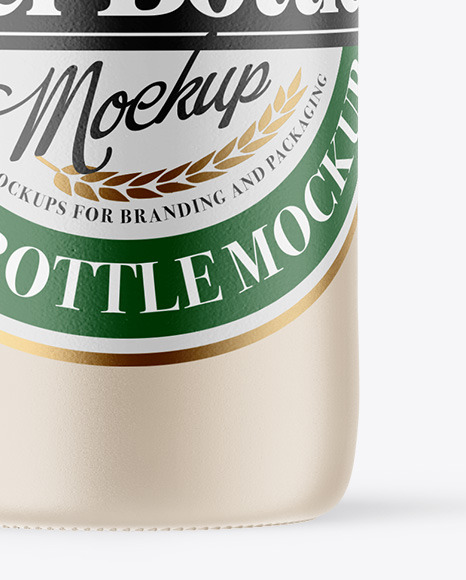 Ceramic Beer Bottle Mockup