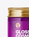 Glossy Cosmetic Jar Mockup