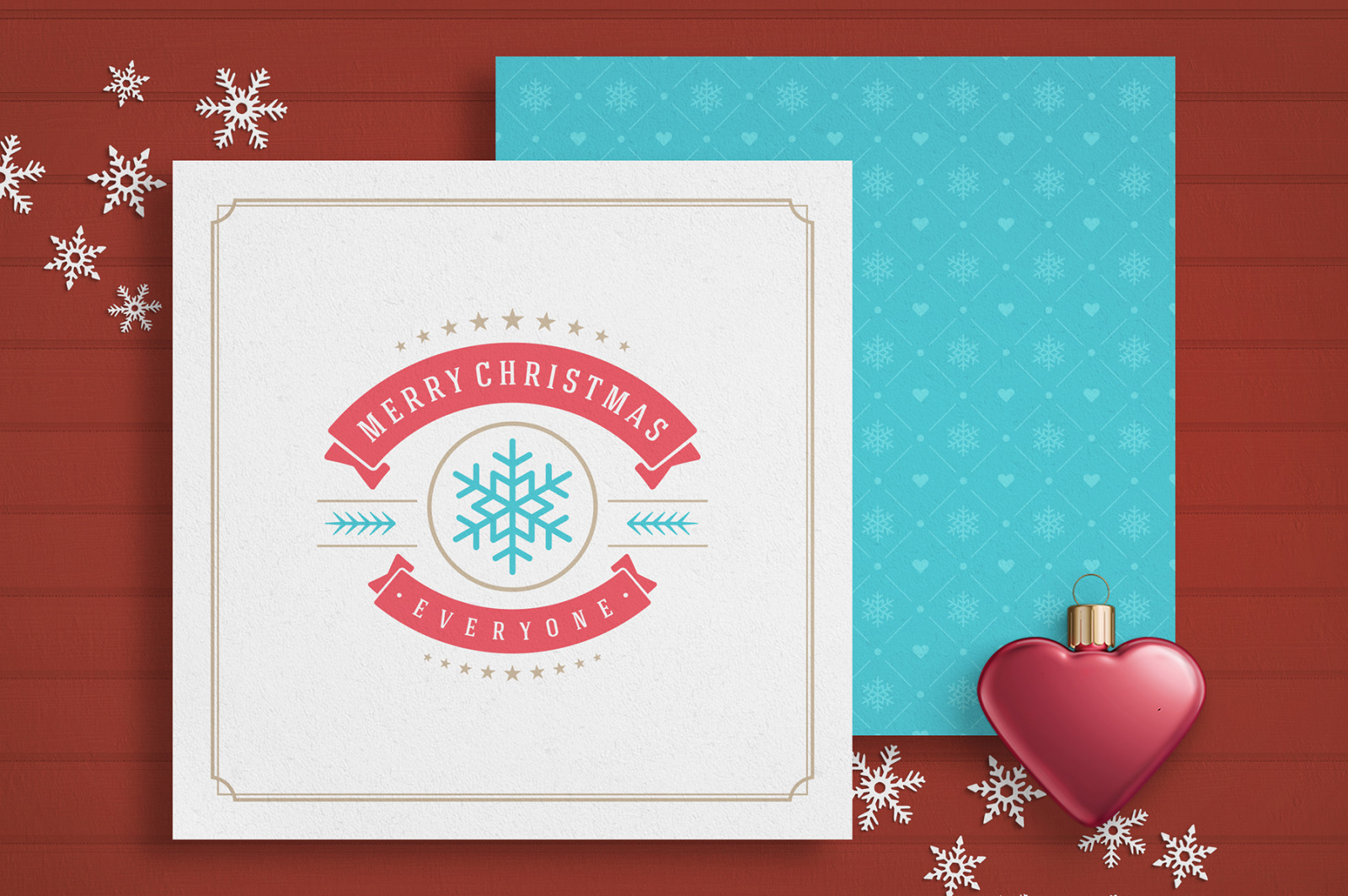 5 Christmas Greeting Cards 5 Christmas Greeting Cards