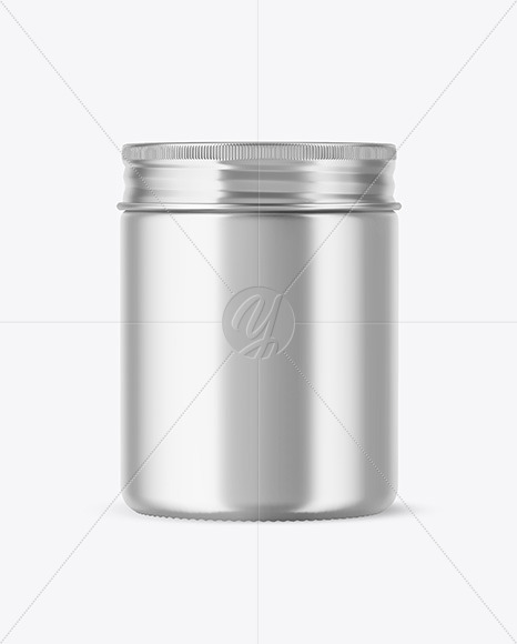 Metallic Cosmetic Jar Mockup