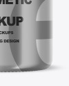 Metallic Cosmetic Jar Mockup