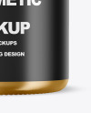 Metallic Cosmetic Jar Mockup