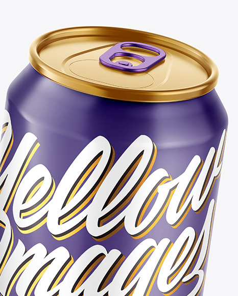 Two Metallic Drink Cans w/ Glossy Finish Mockup