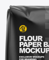 Glossy Paper Flour Bag Mockup