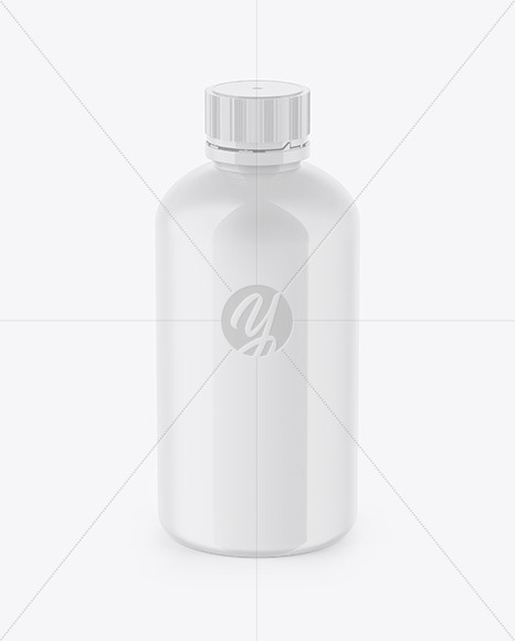 Glossy Bottle Mockup