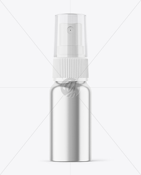 Metallic 30ml Spray Bottle Mockup