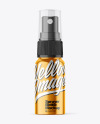 Metallic 30ml Spray Bottle Mockup