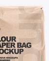 Kraft Paper Flour Bag Mockup