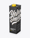 1000ml Carton Pack Mockup