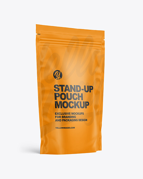 Matte Stand-up Pouch Mockup