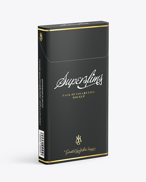 Super Slims Cigarette Pack Mockup