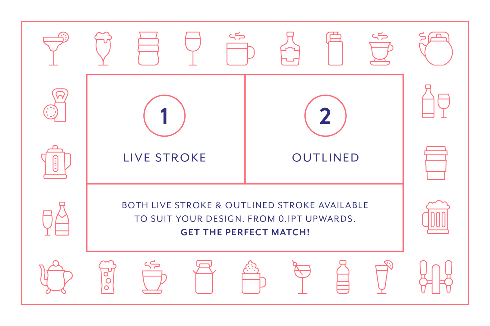 Line Icons – Drinks