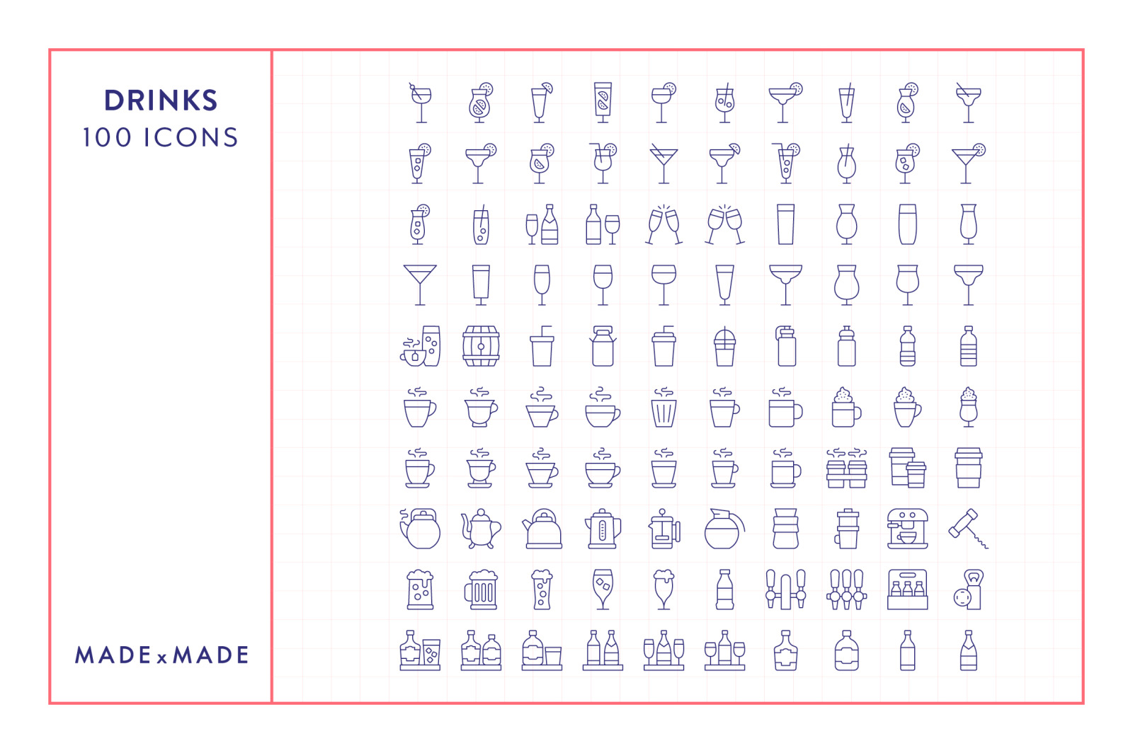 Line Icons – Drinks