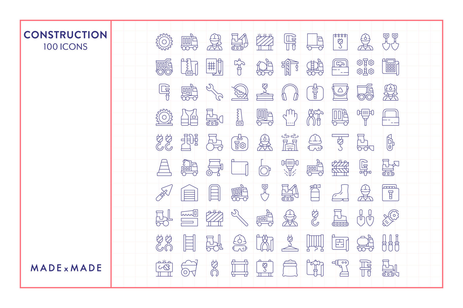Line Icons – Construction