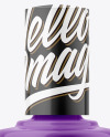 Glossy Nail Polish Bottle Mockup - Front View