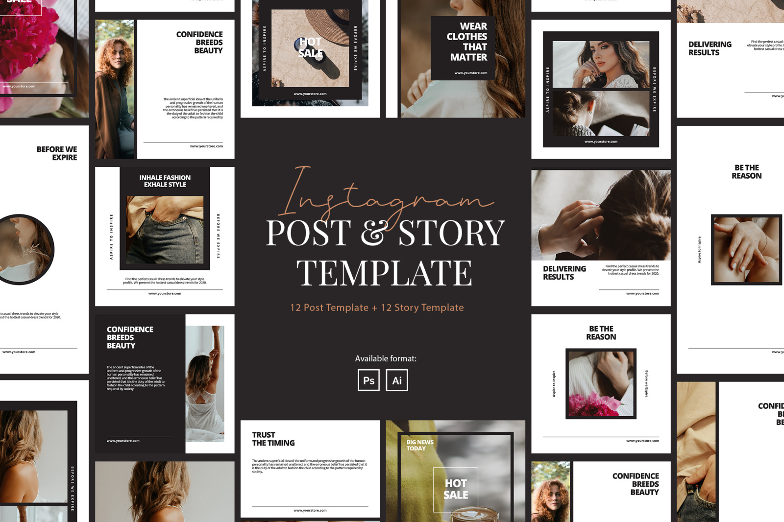 Elegant Beauty Company Instagram Template Elegant Beauty Company Instagram Template