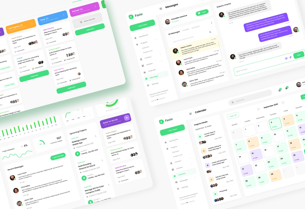 Fasto - Saas Admin Dashboard UI Design Template