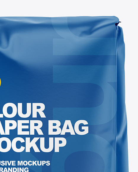 Matte Paper Flour Bag Mockup