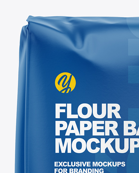 Matte Paper Flour Bag Mockup