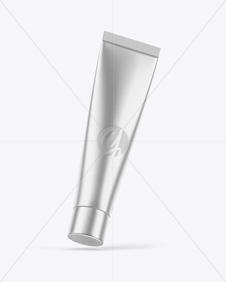 Metallic Cosmetic Tube Mockup