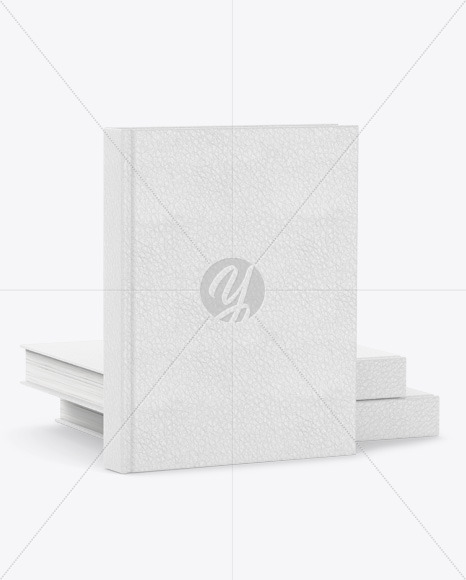 Hardcover Book w/ Leather Cover Mockup