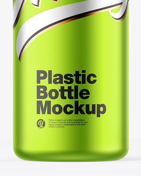 Matte Metallic Bottle Mockup