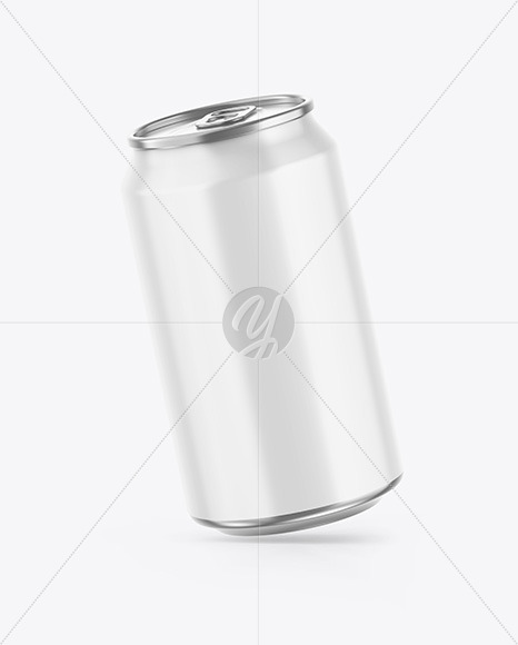 Metallic Drink Can w/ Glossy Finish Mockup