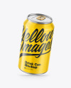 Metallic Drink Can w/ Glossy Finish Mockup