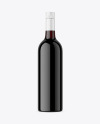 Dark Glass Red Wine Bottle Mockup Dark Glass Red Wine Bottle Mockup