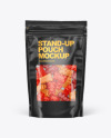 Stand-up Pouch with Gummies Mockup