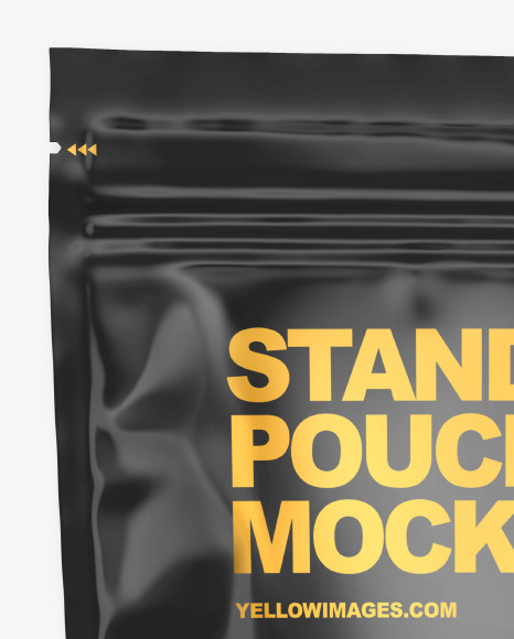 Stand-up Pouch with Gummies Mockup