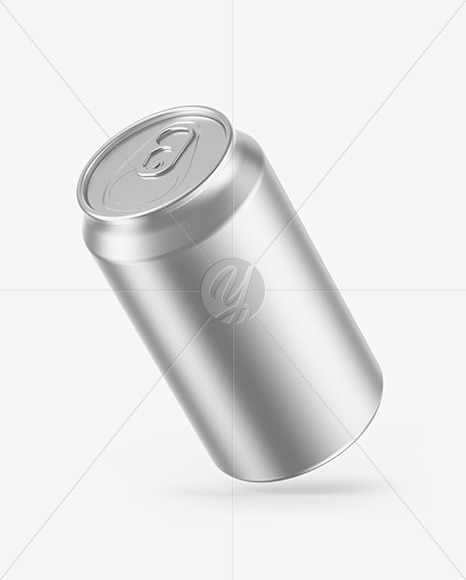 Matte Metallic Drink Can Mockup