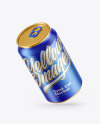 Matte Metallic Drink Can Mockup