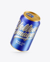 Matte Metallic Drink Can Mockup