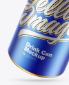 Matte Metallic Drink Can Mockup