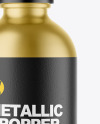 Matte Metallic Dropper Bottle Mockup