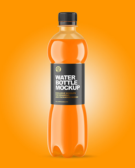 Plastic Juice Bottle Mockup