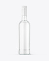 Clear Glass White Rum Bottle Mockup