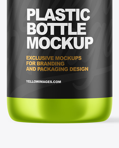 Metallic Bottle Mockup