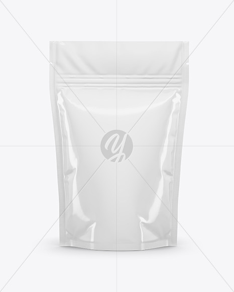 Glossy Stand Up Pouch Mockup