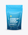 Glossy Stand Up Pouch Mockup