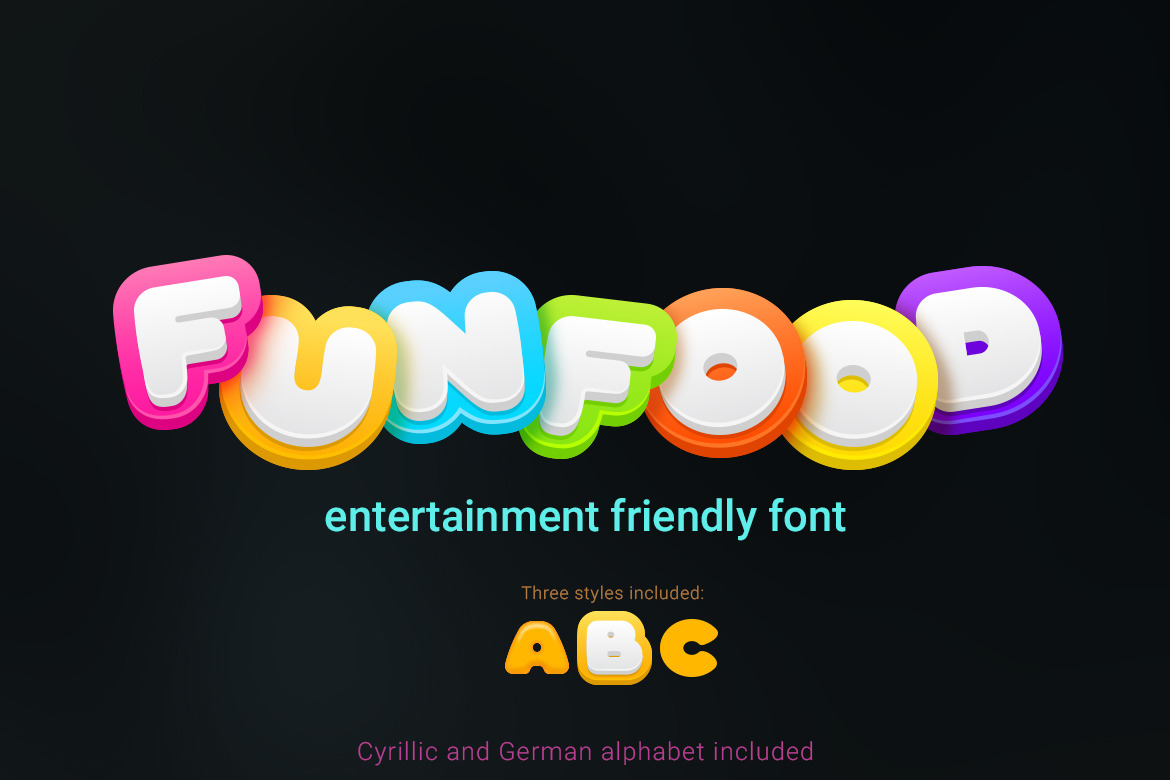 Funfood Friendly Font Funfood Friendly Font
