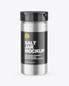Metallic Salt Jar Mockup Metallic Salt Jar Mockup