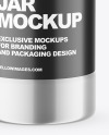 Metallic Salt Jar Mockup Metallic Salt Jar Mockup