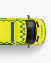 Van Ambulance Mockup - Top View