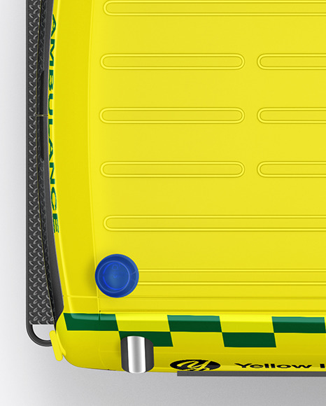 Van Ambulance Mockup - Top View