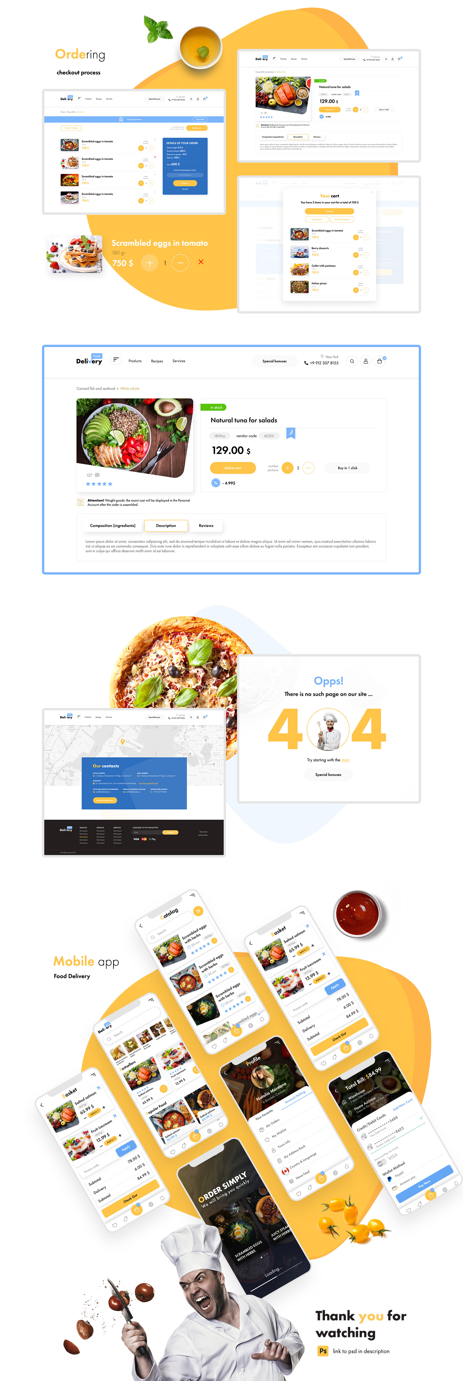 Food Delivery UI kit